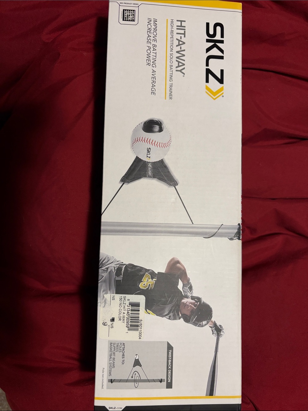 Hit-A-Way Baseball Training Ball - White